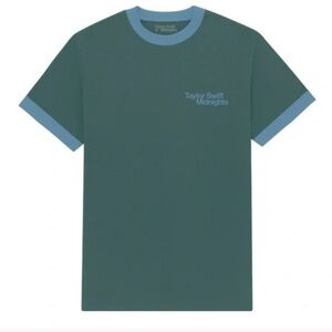 Taylor Swift Midnights Green Ringer T-Shirt Size XL NEW